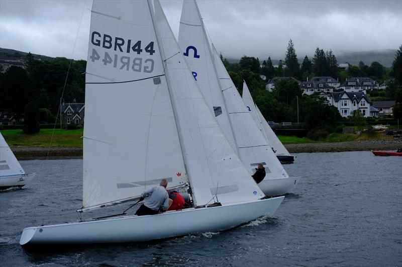 GBR144, 3rd place English crew during the Soling Nationals at Lochaber photo copyright James Douglas taken at Lochaber Yacht Club and featuring the Soling class