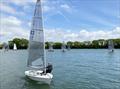 Jack Holden ahead during the Dell Quay SC Solo Open © Tim Boon