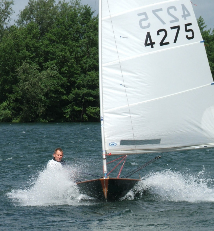 Ian Smith during the Ripon annual regatta photo copyright Jennie Clark taken at Ripon Sailing Club and featuring the Solo class