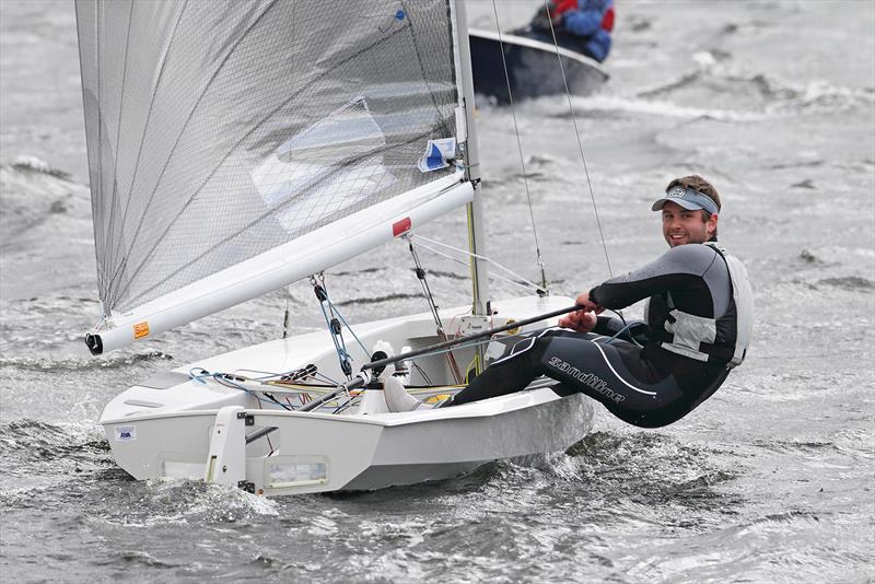 Andy Tunnicliffe, winner of the Burwain Solo Open photo copyright Paul Hargreaves taken at Burwain Sailing Club and featuring the Solo class