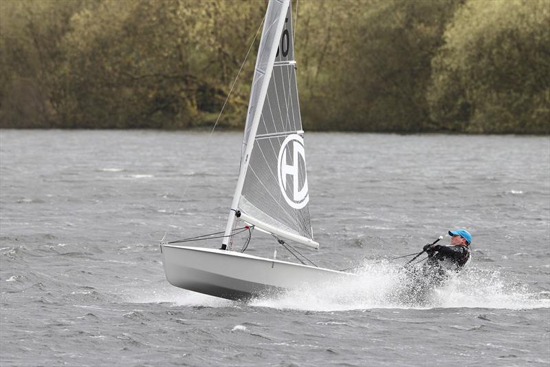 Ian Hopwood during the Burwain Solo Open photo copyright Paul Hargreaves taken at Burwain Sailing Club and featuring the Solo class