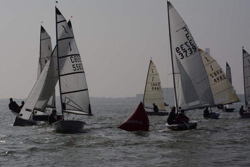 54th Hamble Warming Pan photo copyright Trevor Pountain taken at Hamble River Sailing Club and featuring the Solo class