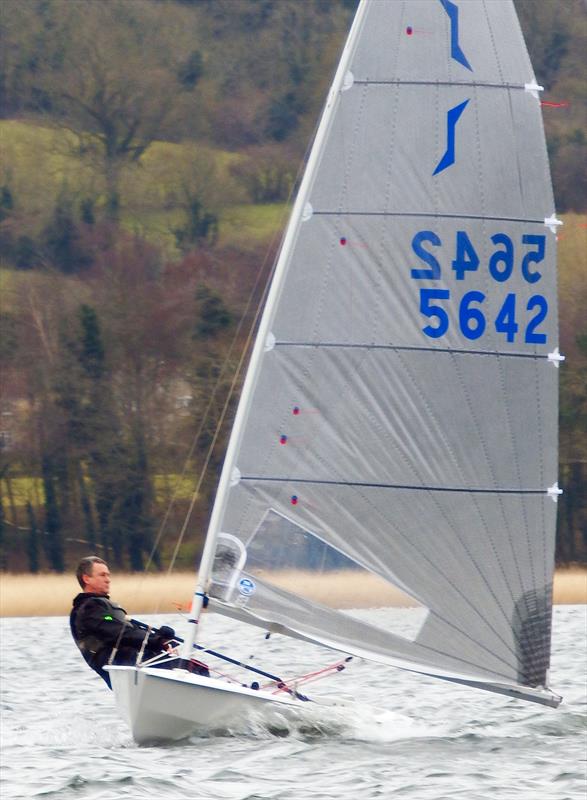 Nigel Davies during the Noble Marine Solo Winter Championship photo copyright Will Loy taken at Chew Valley Lake Sailing Club and featuring the Solo class