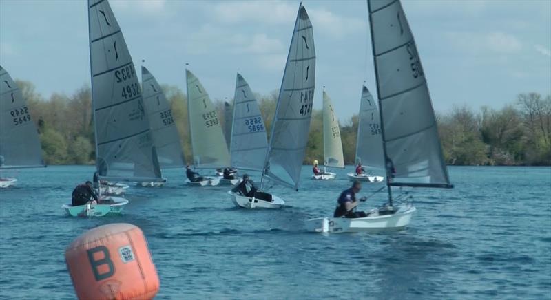 Solos at Littleton photo copyright Clive Cherry taken at Littleton Sailing Club and featuring the Solo class