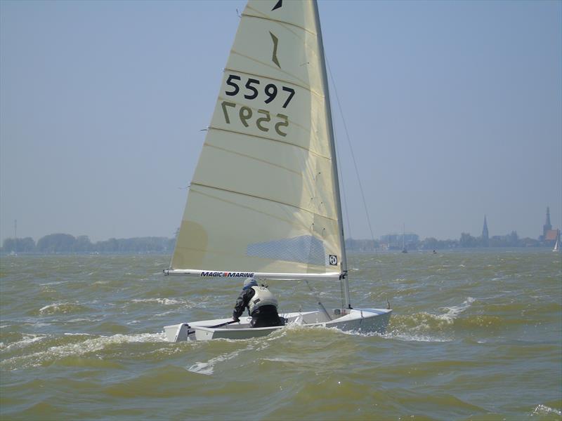 Andy Davis at the Solo Nation's Cup photo copyright Will Loy taken at Regatta Center Medemblik and featuring the Solo class