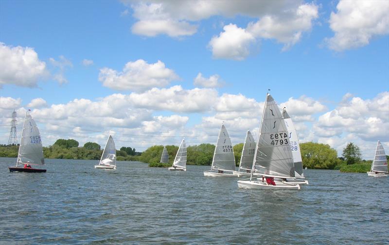 Solos at Fishers Green photo copyright Godfrey Clark taken at Fishers Green Sailing Club and featuring the Solo class