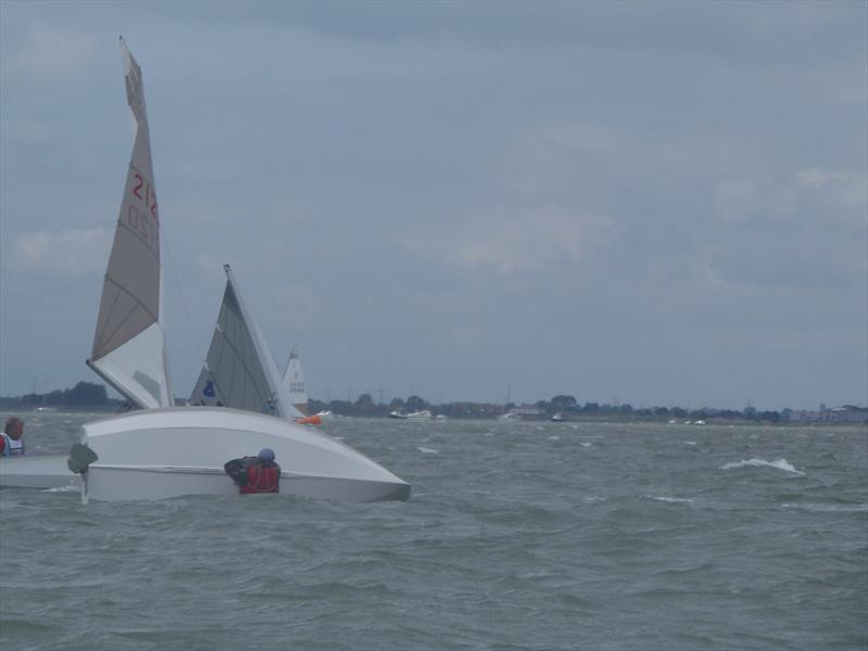 Time to inspect the centreboard during the Solo Eastern Championship at Leigh-on-Sea photo copyright Dave Smit taken at Leigh-on-Sea Sailing Club and featuring the Solo class