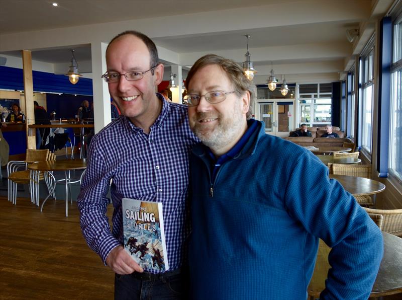 Atkins from Fernhurst Books handing out one of his prizes to Richard Pye photo copyright Nigel Davies taken at Draycote Water Sailing Club and featuring the Solo class