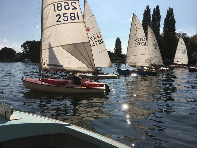 A Laser sneaks into the Solo lineup soon after their start on Saturday. 2581 is Diane Keighley, 4079 class winner Andy Banks at the Minima Regatta 2017 photo copyright Abdullah Hashim taken at Minima Yacht Club and featuring the Solo class