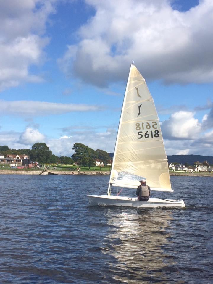 Kevan Gibb wins the Scottish Solo Circuit event at Helensburgh photo copyright Neil Rosie taken at Helensburgh Sailing Club and featuring the Solo class