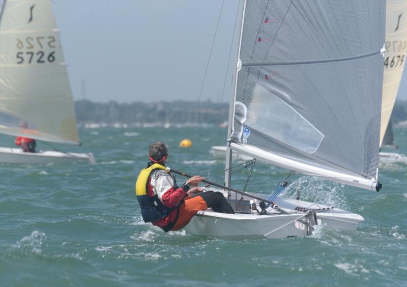 Chris Davies at the Portchester Sailing Club Solo Open photo copyright Portchester S.C. taken at Portchester Sailing Club and featuring the Solo class