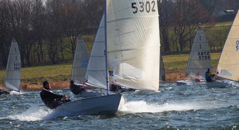 Shane MacCarthy during the Noble Marine Solo Winter Championship photo copyright Will Loy taken at Northampton Sailing Club and featuring the Solo class