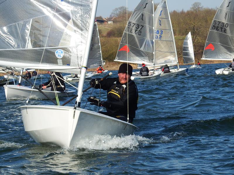 Charlie Cumbley during the Noble Marine Solo Winter Championship photo copyright Will Loy taken at Northampton Sailing Club and featuring the Solo class