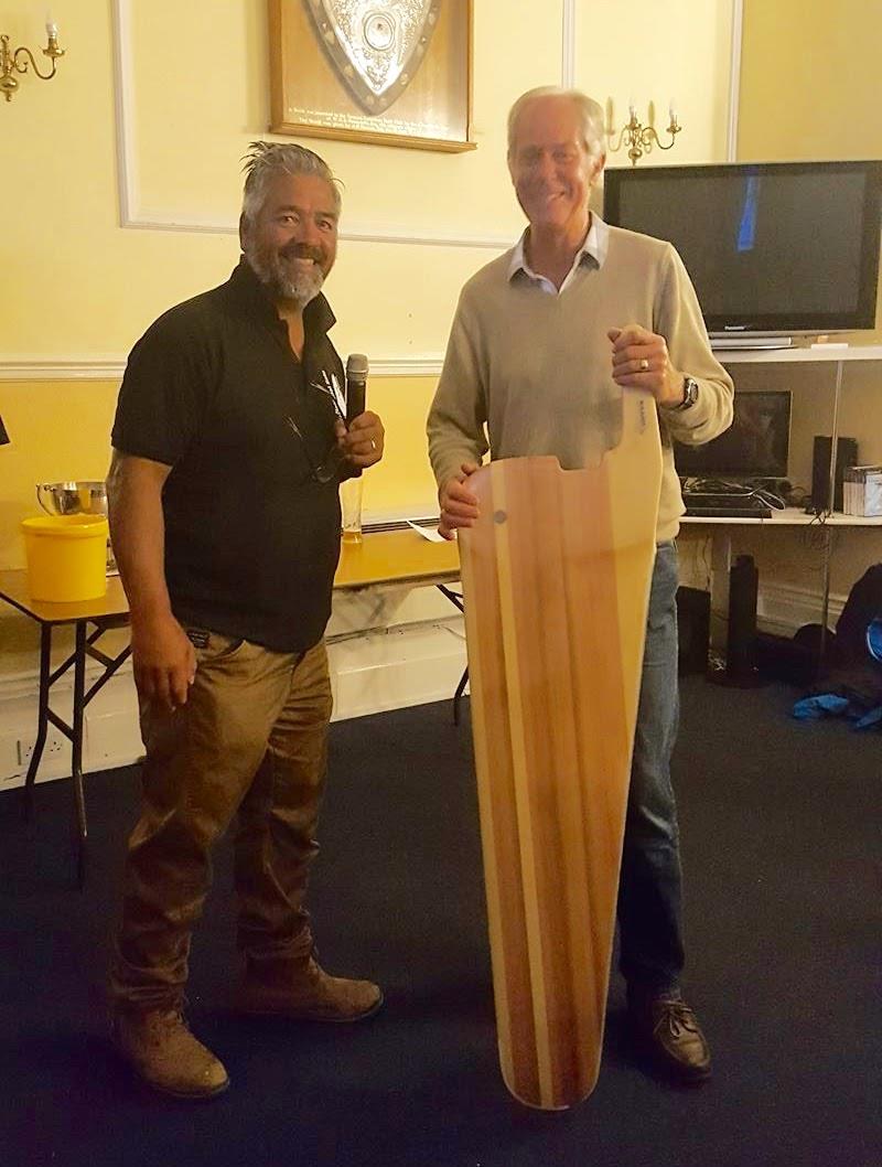 Malcolm Buchanan won a new Milanes Centreboard in the 2017 Prize Draw photo copyright Will Loy taken at Royal Torbay Yacht Club and featuring the Solo class