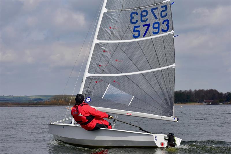 Errol Edwards sailing his new Winder Solo photo copyright Errol Edwards taken at Chew Valley Lake Sailing Club and featuring the Solo class