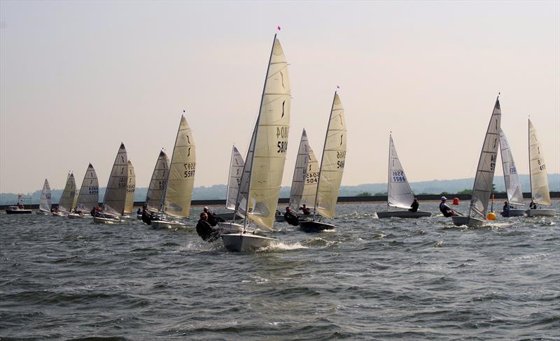 Race 1 starts in the Solo Southern Area Championship at Bough Beech photo copyright Martyn Smith taken at Bough Beech Sailing Club and featuring the Solo class