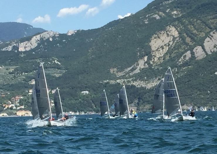 Glorious Italian weather (same in the UK though!) on day 1 of the Magic Marine Solo Nation's Cup at Lake Garda - photo © Will Loy