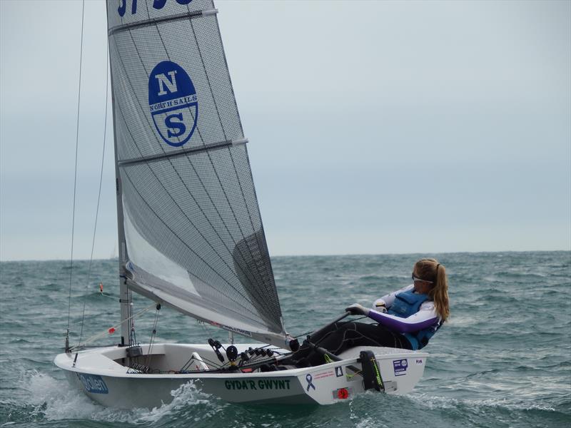 Ellie Cumpsty impressed the whole fleet with her talent at the Magic Marine National Solo Championship at Hayling Island - photo © Will Loy