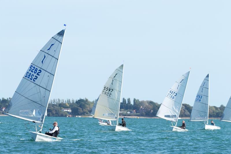 Rob Bellfield, Jonny Wells, Mike Ogle & Jeremy Rapley during the Mengeham Rythe Solo Open photo copyright Angela Macdonald taken at Mengeham Rythe Sailing Club and featuring the Solo class