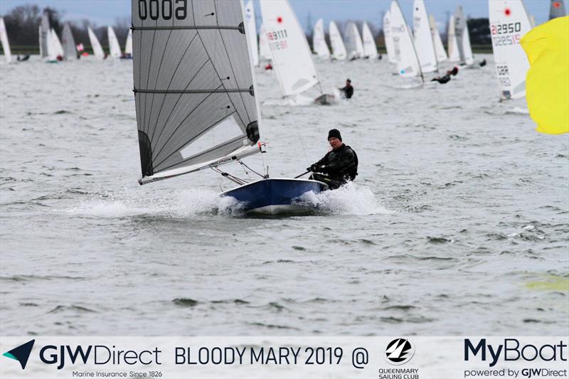 GJW Direct Bloody Mary 2019 photo copyright Mark Jardine taken at Queen Mary Sailing Club and featuring the Solo class