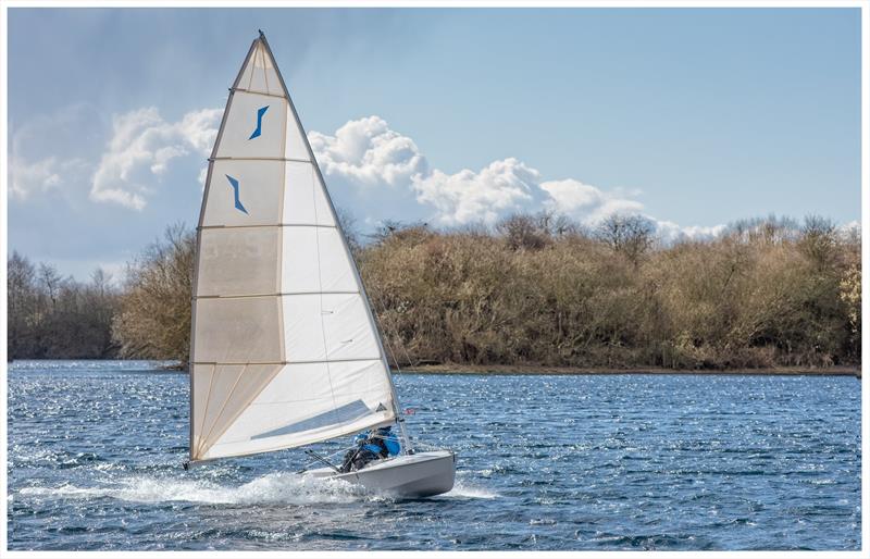 Solo sailor Alan Bishop wins the Girton Sailing Club Spring Series Handicap photo copyright Steve Johnson taken at Girton Sailing Club and featuring the Solo class