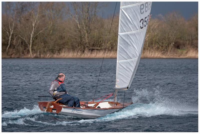 Simon Booth forced into a nose dive during the Girton Sailing Club Spring Series Handicap photo copyright Steve Johnson taken at Girton Sailing Club and featuring the Solo class