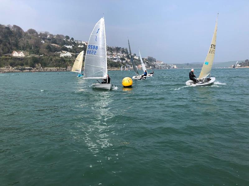 Salcombe Yacht Club Spring Series Race 3 photo copyright Reg Rew taken at Salcombe Yacht Club and featuring the Solo class
