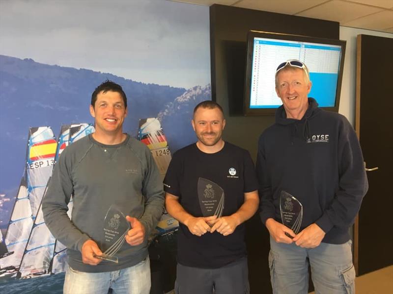 Podium in the Solo Spring in Medemblik photo copyright Marc Dieben taken at Royal Yacht Club Hollandia and featuring the Solo class