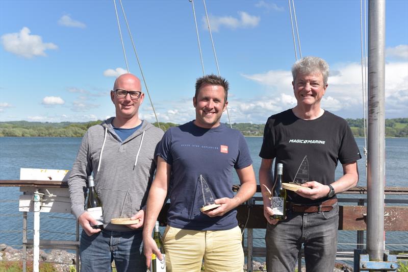 Chew Valley Lake Solo Open podium photo copyright Errol Edwards taken at Chew Valley Lake Sailing Club and featuring the Solo class