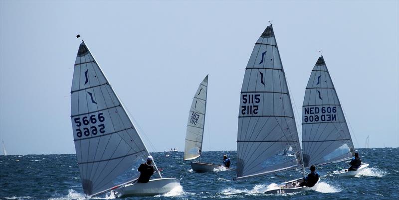 Conditions were perfect for practice ahead of the Magic Marine Solo Nation's Cup photo copyright Will Loy taken at Yacht Club de Carnac and featuring the Solo class