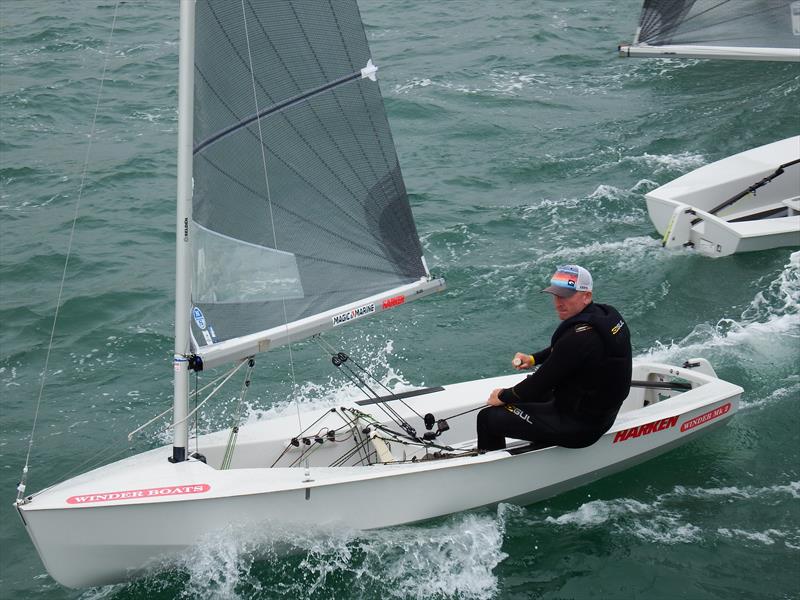 Charlie Cumbley on day 1 of the Solo Nationals at the WPNSA photo copyright Will Loy taken at Weymouth & Portland Sailing Academy and featuring the Solo class