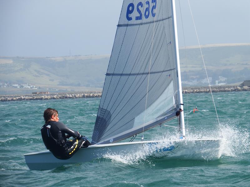 Finley Dickinson shows he is a talent on day 2 of the Solo Nationals at the WPNSA photo copyright Will Loy taken at Weymouth & Portland Sailing Academy and featuring the Solo class