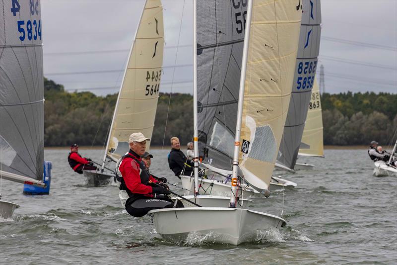 Tight racing throughout the fleet during the North Sails Solo End of Seasons at Grafham Water photo copyright Tim Olin / www.olinphoto.co.uk taken at Grafham Water Sailing Club and featuring the Solo class