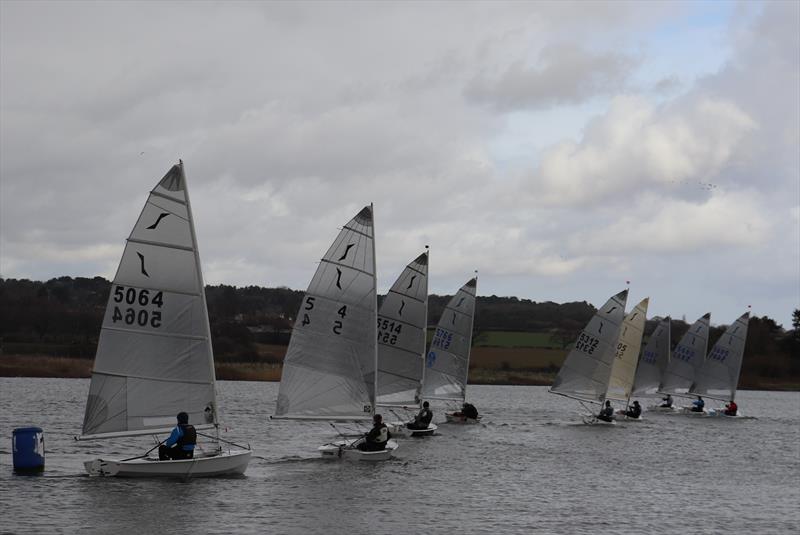 Solos at Shotwick Lake photo copyright Geoff Weir & Jon Critchley taken at Shotwick Lake Sailing and featuring the Solo class