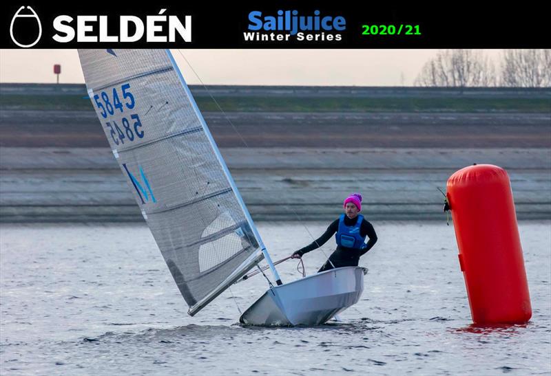 Ian Dobson wins the Datchet Flyer - Seldén SailJuice Winter Series opener photo copyright Tim Olin / www.olinphoto.co.uk taken at Datchet Water Sailing Club and featuring the Solo class