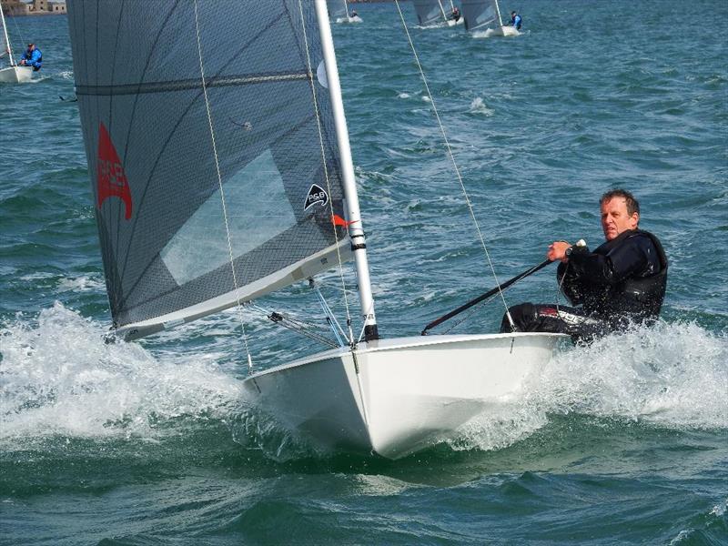 Vince Horey wins the King George SC Easter Regatta photo copyright Will Lo taken at King George Sailing Club and featuring the Solo class