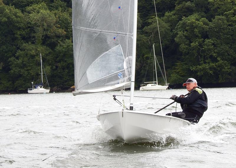 Winner Andy Hyland in Solo 5900 during the Dittisham Solo Open photo copyright Will Loy taken at Dittisham Sailing Club and featuring the Solo class