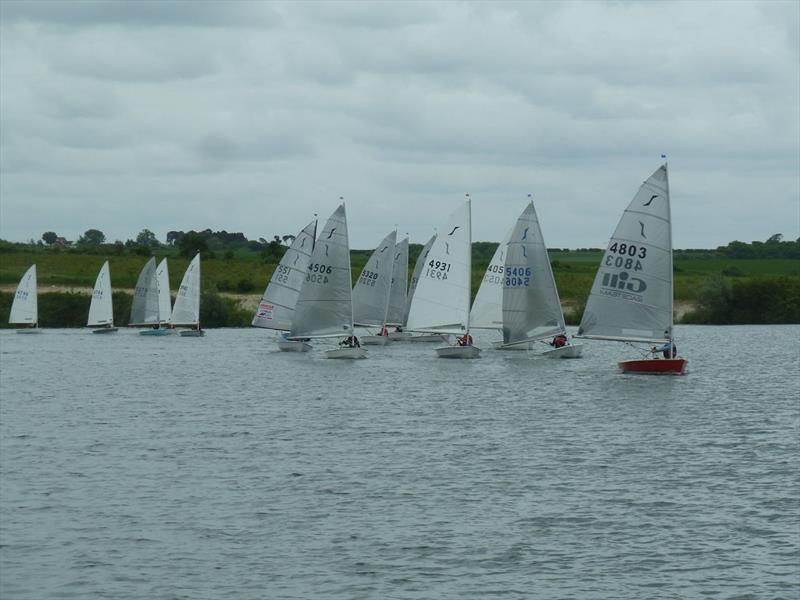 Solos at North Herts & East Beds photo copyright Paul Rose taken at North Herts. and East Beds. Sailing Club and featuring the Solo class