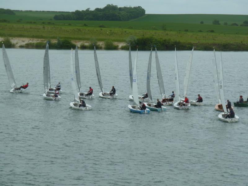 Solos at North Herts & East Beds photo copyright Paul Rose taken at North Herts. and East Beds. Sailing Club and featuring the Solo class