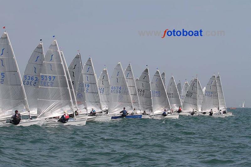 Day 1 of the Solo National Championships at Hayling photo copyright John Murrell / www.fotoboat.com taken at Hayling Island Sailing Club and featuring the Solo class