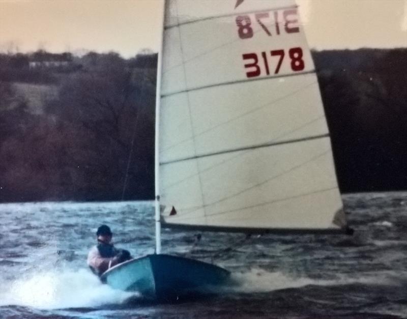 Will Loy's 178 enjoying the breeze at Sonning Eye (dated 1985) - photo © NSCA