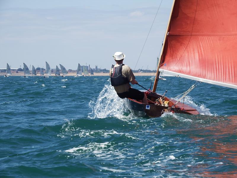 Solo 39 does a fly-past on day 1 at the Magic Marine National Solo Championship at Hayling Island - photo © Will Loy