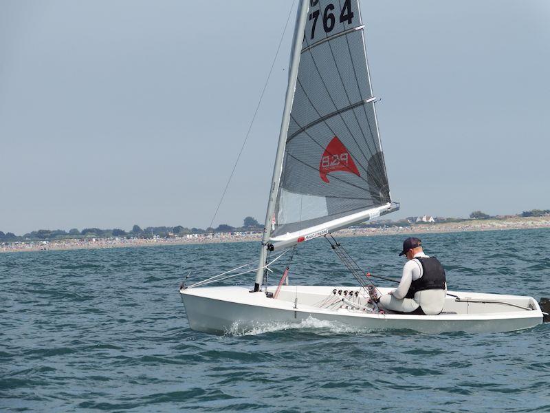 Olly Davenport is in the mix after winning race 8 on day 4 at the Magic Marine National Solo Championship at Hayling Island - photo © Will Loy