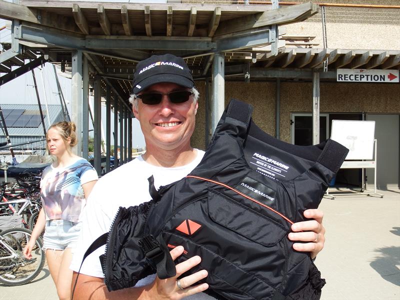 Mark Lee with the revolution Buoyancy Aid at the Magic Marine National Solo Championship photo copyright Will Loy taken at Hayling Island Sailing Club and featuring the Solo class