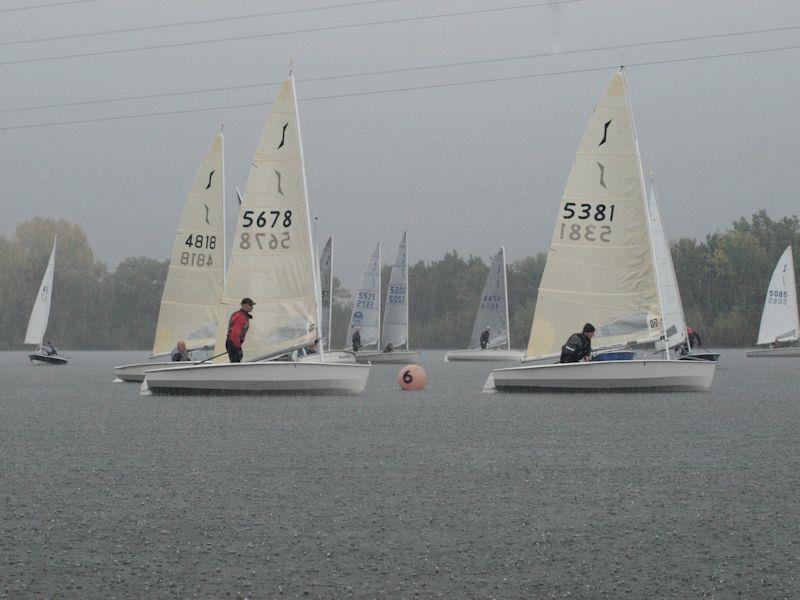 Monsoon-like rain for the Solo open meeting at Papercourt photo copyright Jon Paton taken at Papercourt Sailing Club and featuring the Solo class