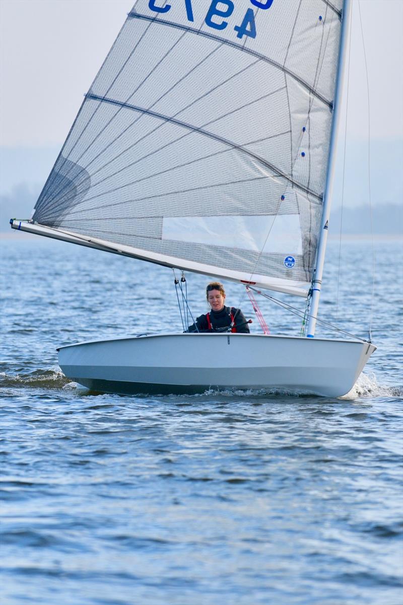 Brenda Hoult in the Noble Marine Solo Winter Championship at Chew photo copyright Errol Edwards taken at Chew Valley Lake Sailing Club and featuring the Solo class