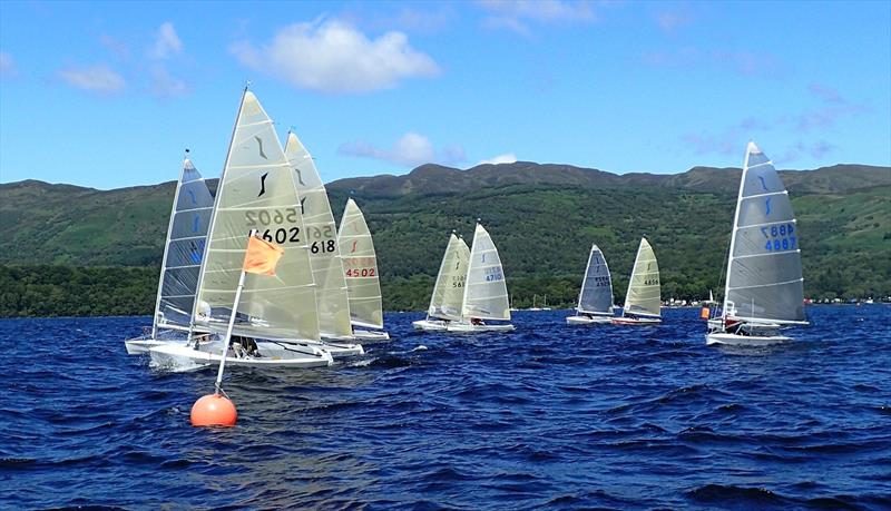 HD Sails Scottish Solos Travellers at Loch Lomond photo copyright David Parkin taken at Loch Lomond Sailing Club and featuring the Solo class