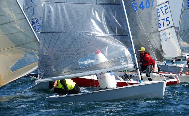 Magic Marine Solo Nation's Cup in Carnac - Event winner James Boyce loses his rudder in race 3 - photo © Will Loy