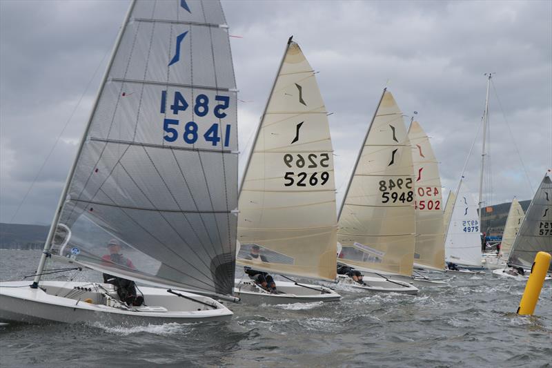 HD Sails Scottish Solos Travellers at Helensburgh photo copyright Dougie Bell taken at Helensburgh Sailing Club and featuring the Solo class