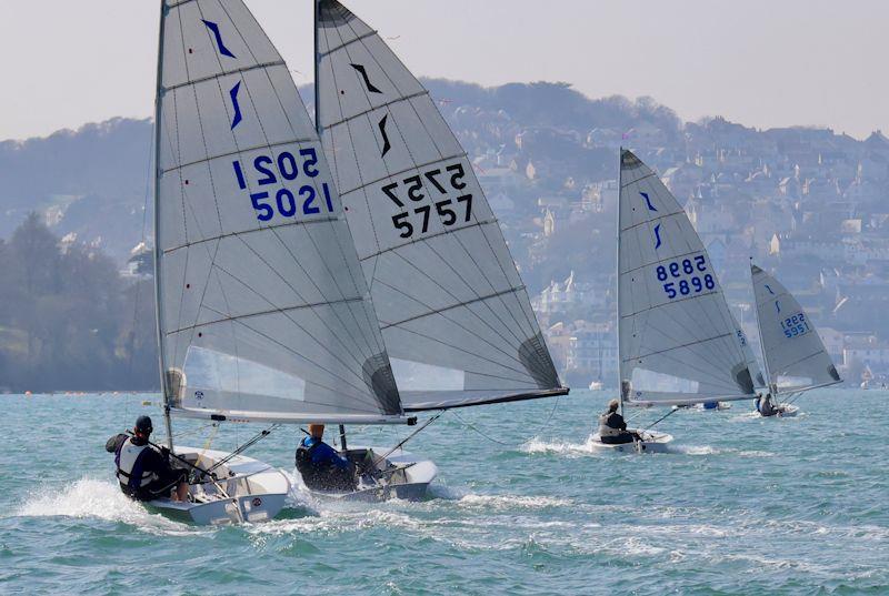 First race in 2022 for the Salcombe Yacht Club Spring Series photo copyright Lucy Burn taken at Salcombe Yacht Club and featuring the Solo class